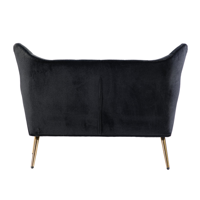 Causeuse Dexton, Noir