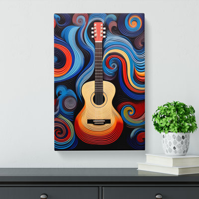 Acoustic Guitar Op - Wrapped Canvas Print
