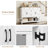  Darius 47.2" Wood Console Table with 2 Drawers, Modern Farmhouse, White-1137717532