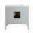Durable Freestanding Grey Vanity Solid Wood Modern Bathroom