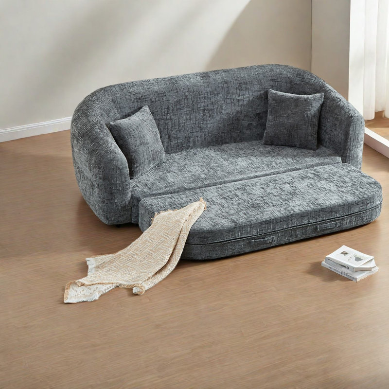 Compression Multifunctional Sofas Chenille Modern Home Sleeper