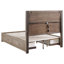 Lit Keno, tête de lit tapissier à DEL, 4 tiroirs de rangement, brun-108977106