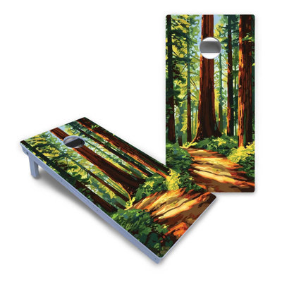 Redwood Forest All-Weather Composite Cornhole Set