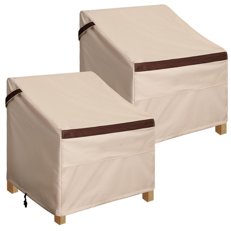 Patio Chair Cover 2pcs/set, 36"H x 36"W x 37"D