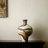 Brown Mid‑Century Novelty Ceramic Table Vase