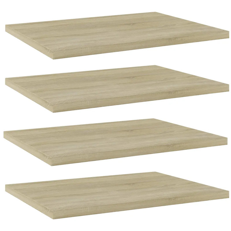 Cunane 1.5cm H Bookcase, 1.5cm H x 40cm W x 30cm D, Sonoma Oak