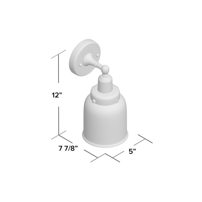 Wellow Armed Sconce, Polished Chrome, Clear, Incandescent