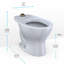 Tornado Flush Commercial Flushometer Floor-Mounted Universal Height Toilet with Cefiontect, Elongated, Cotton White