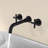 Double Cross Handles Wall Mounted Bathroom Faucet-113953263