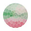 Sous-verres ronds en cuir Mosaico Palm Beach-119015076