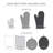 KITCHENAID Albany Mini Oven Mitt 2-Pack Set-101202161-101208746