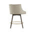 Tabouret de comptoir pivotant 360 ° beige-340030765
