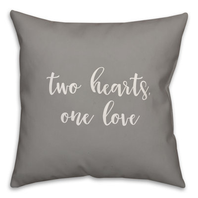  Coussin Two Hearts One Love