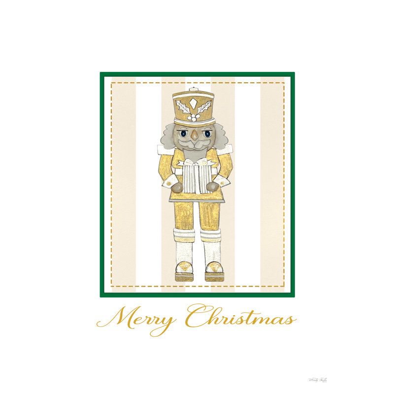 «Merry Christmas Nutcracker On Canvas» par Cindy Jacobs, reproduction, H 12 po x l 8 po x P 1,25 po