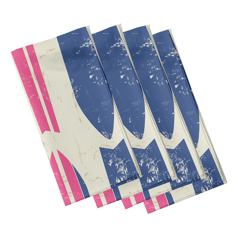 Leviner Polyester Square Napkin, Pink