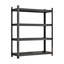 Support de rangement en métal à 4 couches à hauteur réglable, idéal pour le garage, le magasin, la cuisine, H 44,37 po x L 40,31 po x P 13,83 po, cloison de construction en acier laminé à froid, salle de sport, bureau, structure