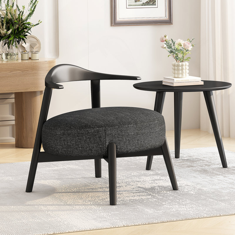 Chaise d'appoint moderne, Noir