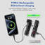 Lampe de poche tactique rechargeable WUBEN L1, lampe de poche à double source de lumière rotative à 180 ° avec lumière magnétique de 2000 lumens élevés, fonction Power Bank, lampe de poche étanche IP68 pour camping, maison, urgence, réparation