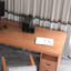 Bureau de direction en bois massif avec tiroirs Burlywood-941307934-941307929
