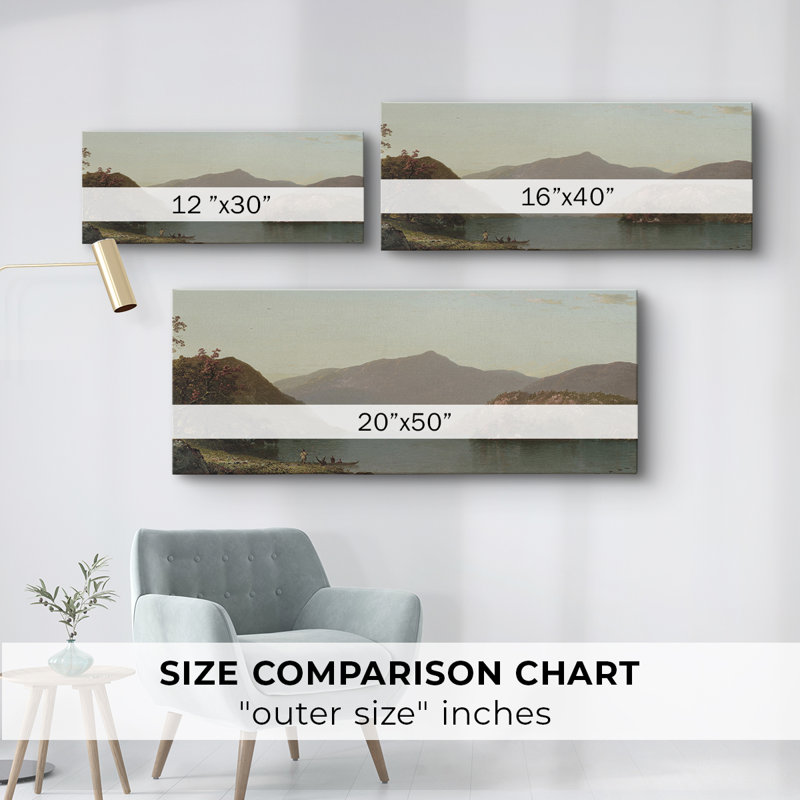 Série paysage - CDLXIX - Toile tendue avec châssis - Prêt à accrocher, H 12 po x l 30 po