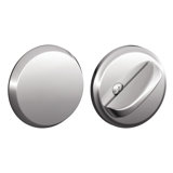 One-Sided Deadbolt Thumbturn with Exterior Plate
