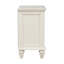 Table de chevet charmante 3 tiroirs blanc crème avec plateau coulissant - beauté de la chambre à coucher 3 tiroirs spacieux et tiroir pratique