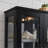 Lighted Glass Curio Cabinet With Adjustable Shelves - Elegant 2-Door Display Cabinet & Built-In Drawer, Includes Bulb - BLACK-1900362913