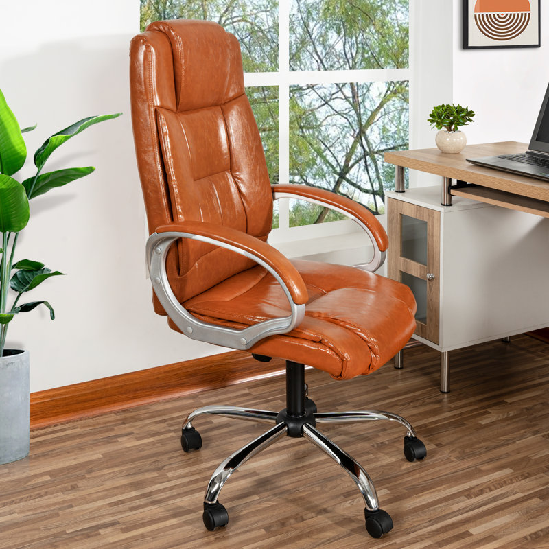Fauteuil de bureau Jakyrah, Brun