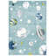 Higuera Teal/Ivory/Grey Area Rug-1711407430