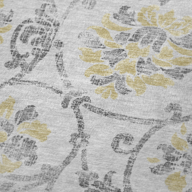 Jeté floral Sherpa ASB762 Addison, Argent argent