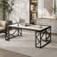 Occasional 3pc Tables Set Table basse et tables de bout en verre trempé