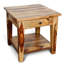 Table de bout en bois massif avec rangement Traci