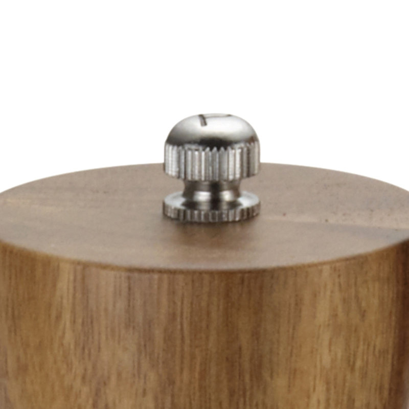 Acacia Wood Salt and Pepper Grinder Set with Stainless Steel
