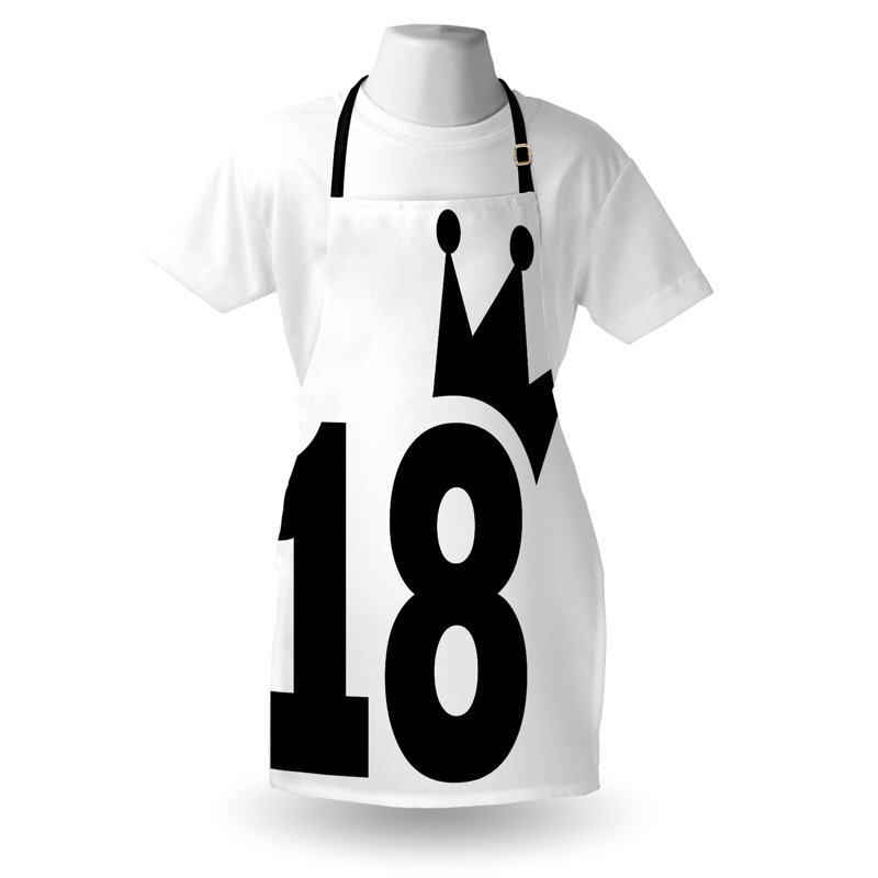No Pattern Bib Apron