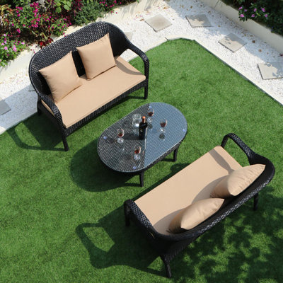 Donati 4 - Person Patio Conversation Set with Cushions