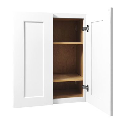 Armoire en bois blanc abordable avec charnières à fermeture douce et tiroir pour le garage de la salle de bain H 27 po x P 12 po x 36 po H 32 po x 12 po H 36 po