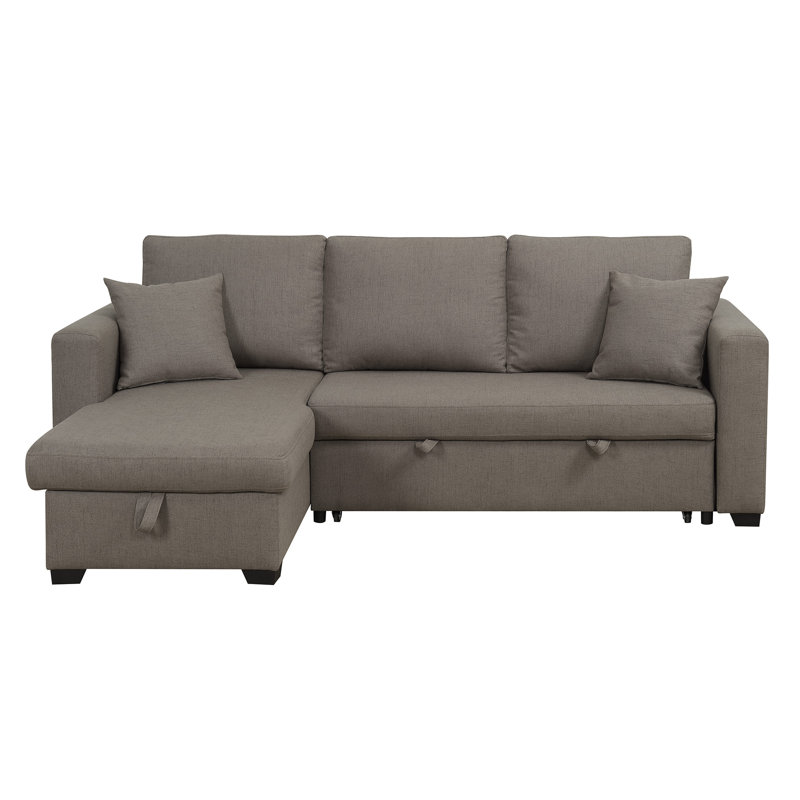Canapé modulaire 2 pièces Brandal, 100 % polyester gris foncé
