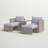 Morland 5 Piece PE Rattan Sectional Seating Group with Cushions-1951172980