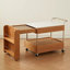 Table basse à roulettes extensible avec rangement