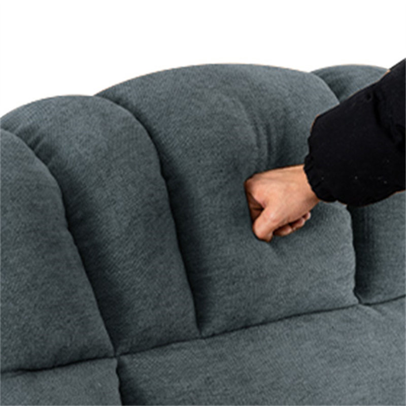Dekin Upholstered Recliner, Gray Chenille