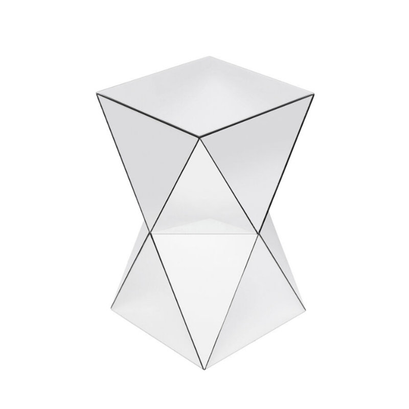 Table d'appoint géométrique en miroir Luxury Luxury