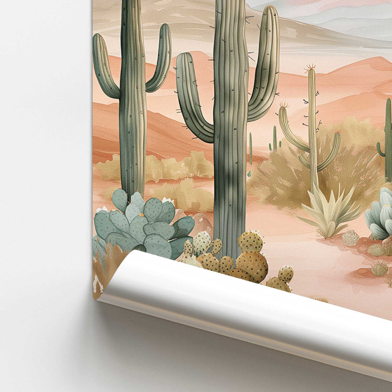 Cactus Waltz I, Sans cadre, papier, H 24 po x l 18 po
