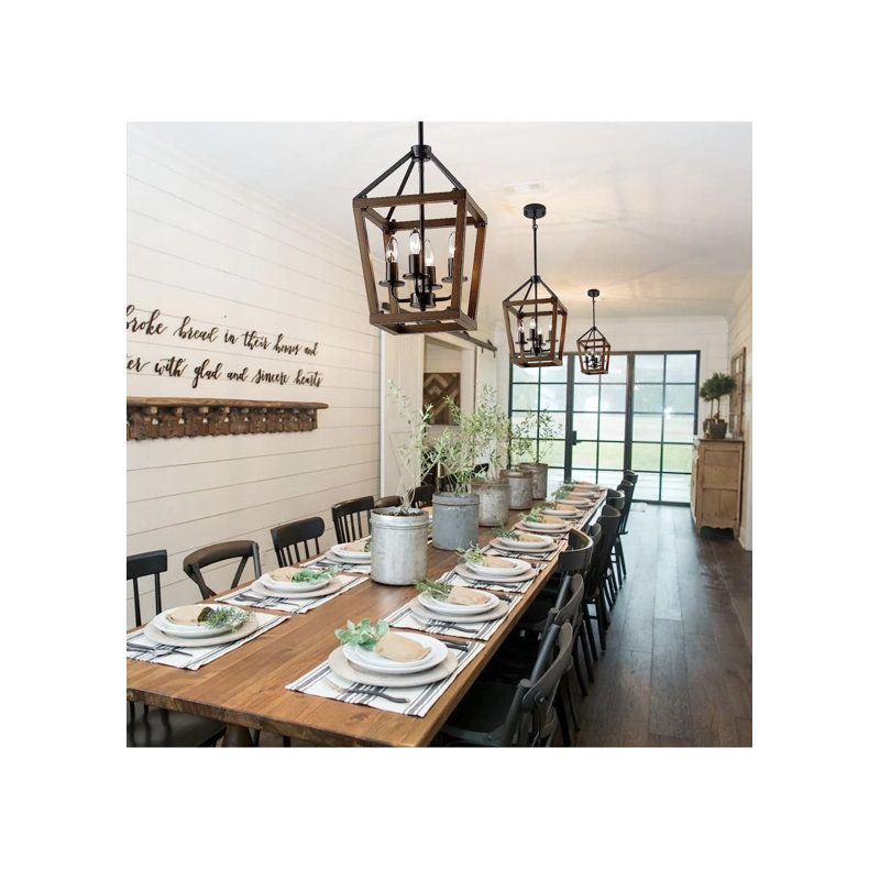 4 - Light Square / Rectangle Chandelier