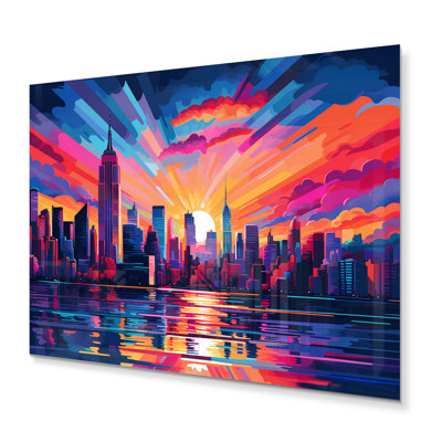 New York, impression sur métal de New York