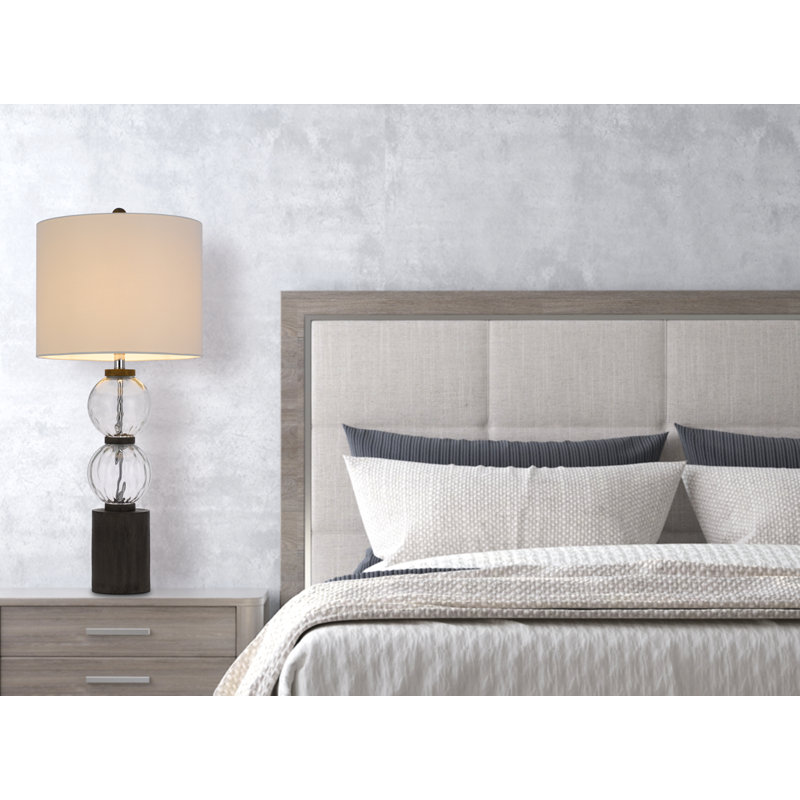 Lampe de table en verre