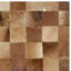 Barr Hand Woven Leather Brown/Light Brown Rug