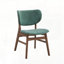 Ensemble de salle à manger cinq pièces avec plateau en faux marbre et chaises rembourrées-1182913890