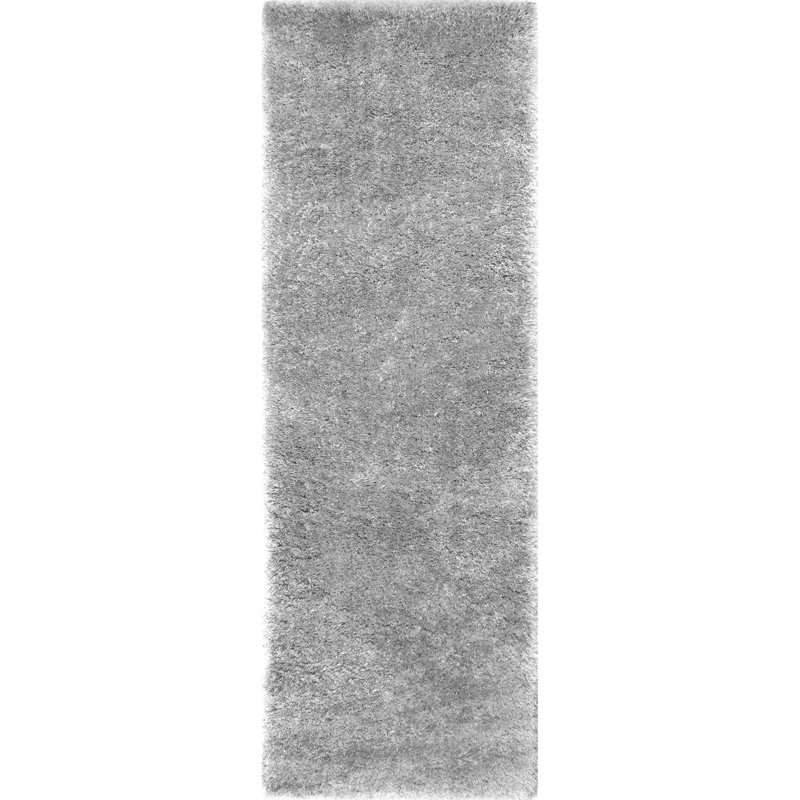Solid Colour Shag Area Rug, Runner 81 x 244cm