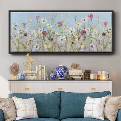 Fleurs printanières - toile encadrée