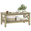 Table basse en verre de style campagnard avec rangement HOMcom